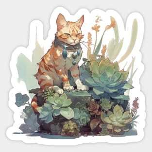 Cute Bengal cat Sticker